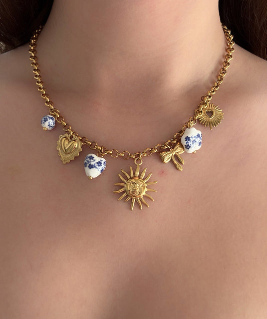 Collier breloque acier inoxydable - Aurorejewels