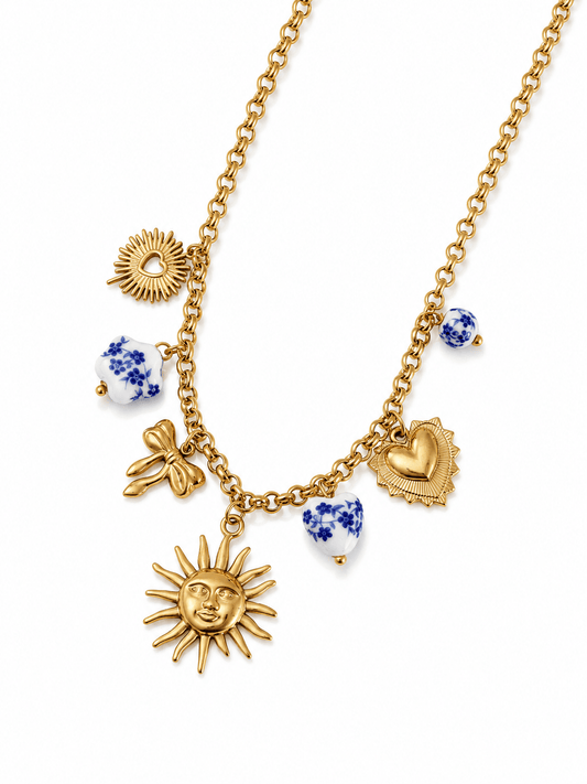 COLLIER BRELOQUE ACIER INOXYDABLE - Aurorejewels