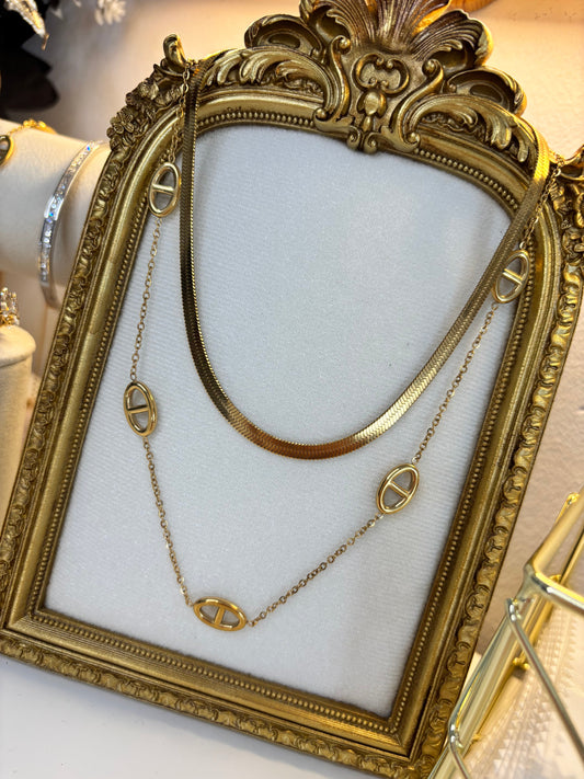 Collier maille marine - Aurorejewels