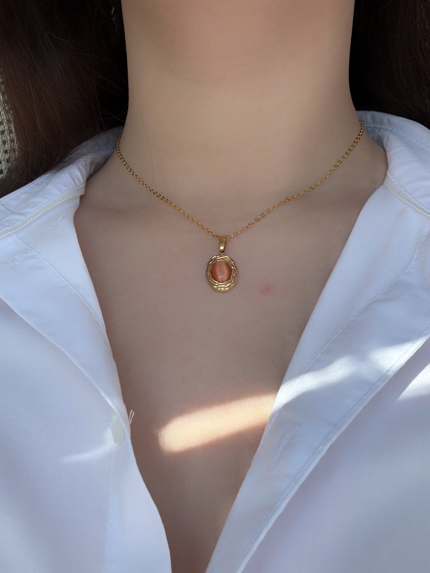 Collier orange - Aurorejewels