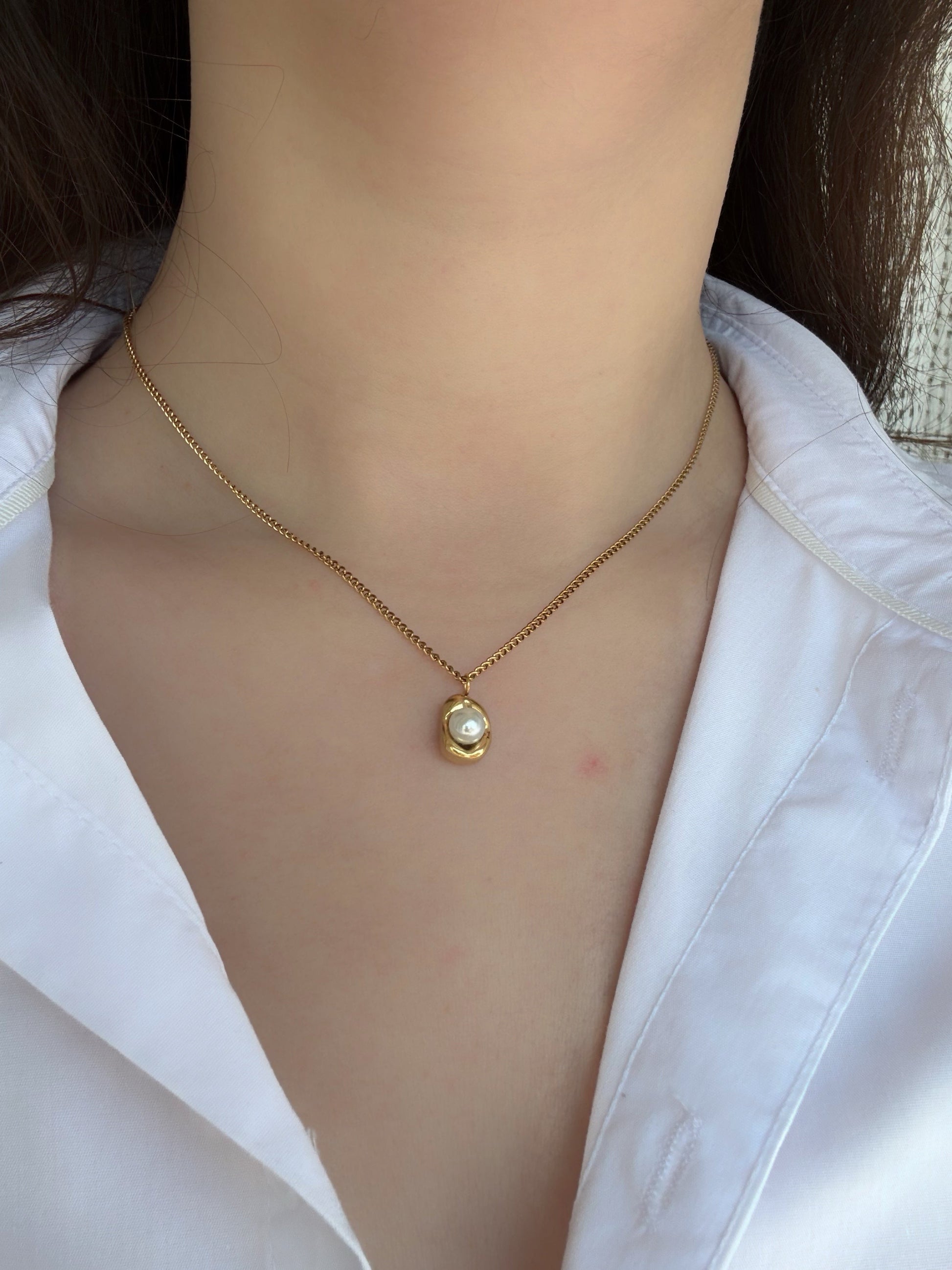 Collier pendentif perle - Aurorejewels