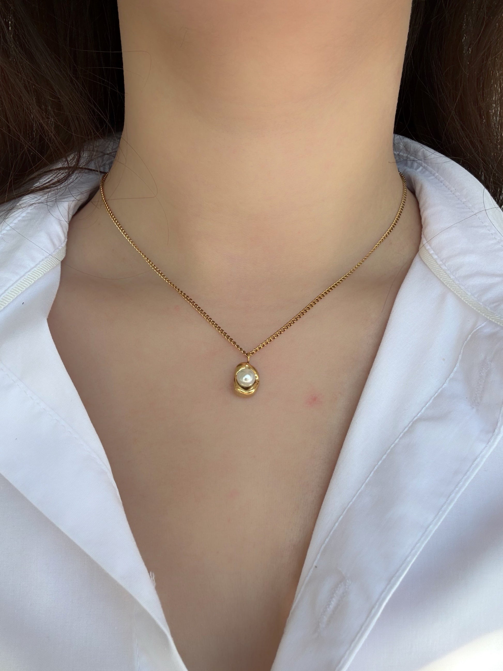 Collier pendentif perle - Aurorejewels