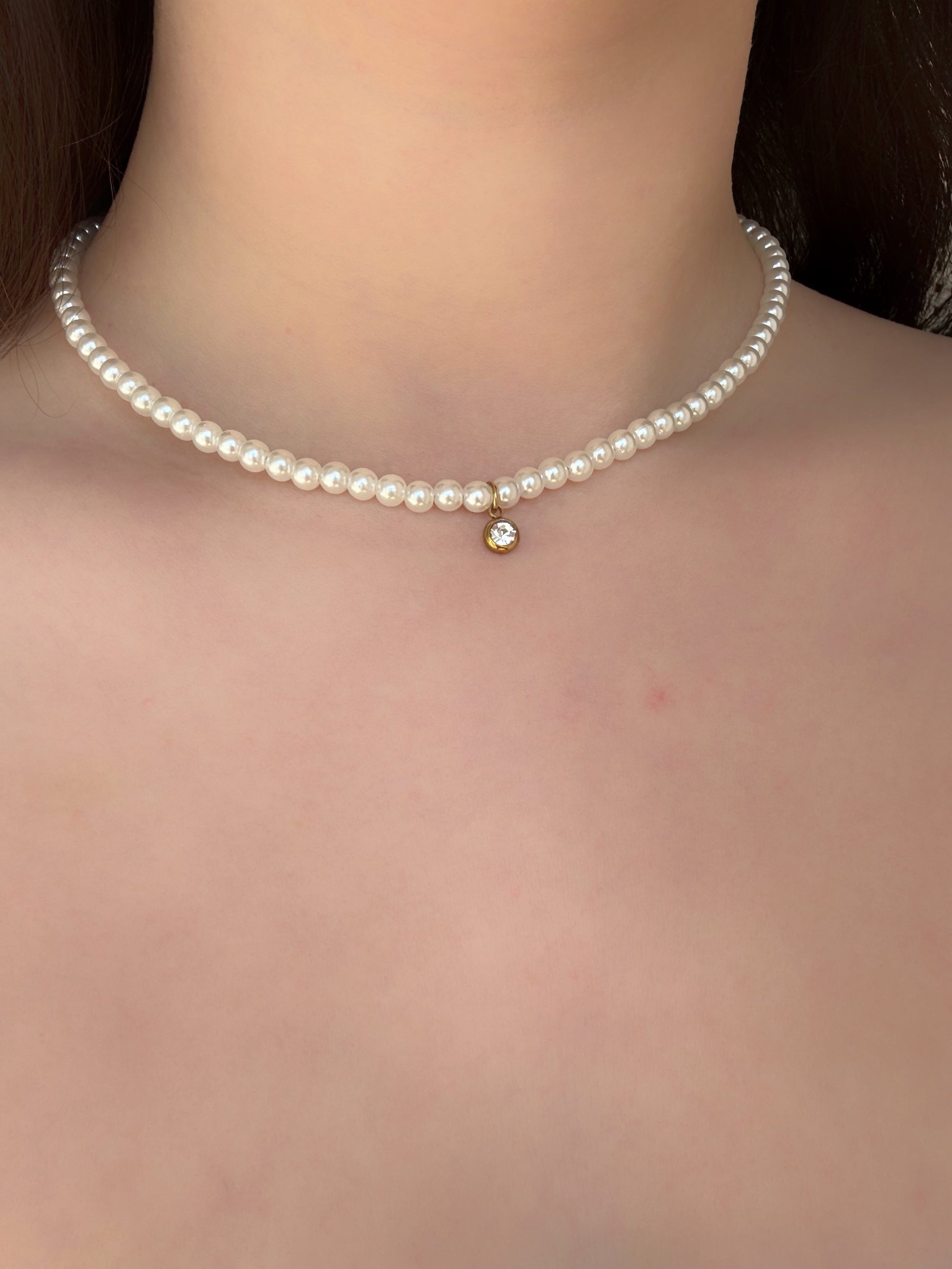 Collier perles ras de cou - Aurorejewels