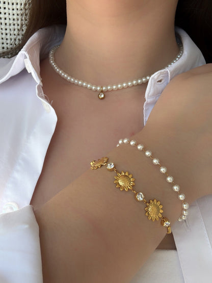 Collier perles ras de cou - Aurorejewels