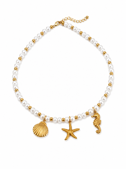 COLLIER PERLES ÉTÉ